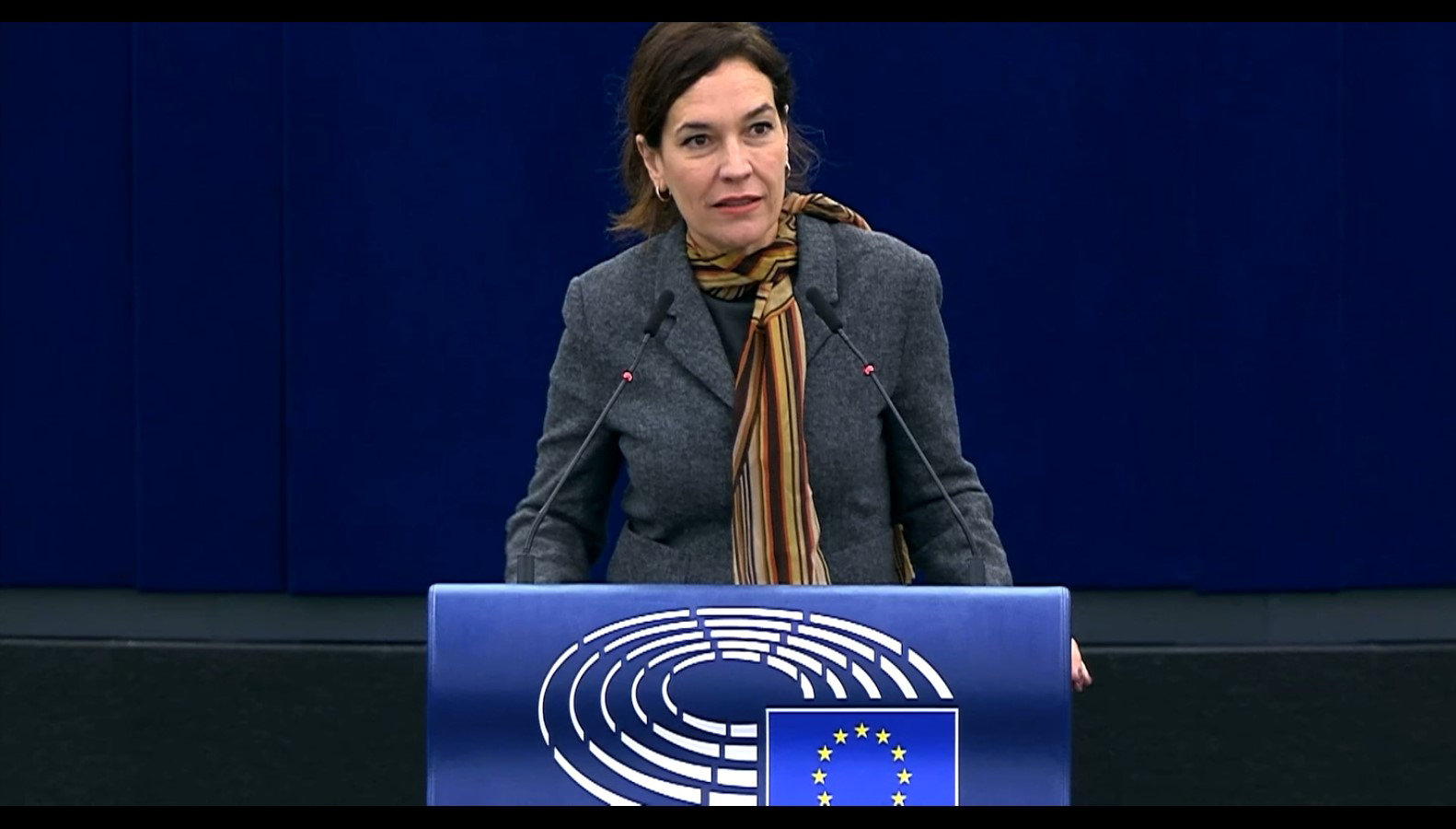 Lina Gálvez en el pleno del Parlamento Europeo. 16 de enero de 2024