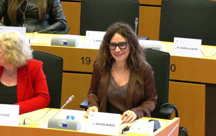 Lina Gálvez en la Comisión ITRE del Parlamento Europeo. 20 de marzo de 2024