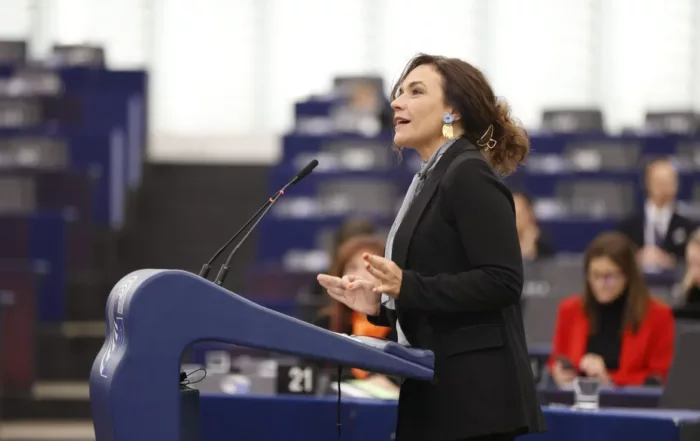Lina Gálvez en el Parlamento Europeo. 21 nov 2023