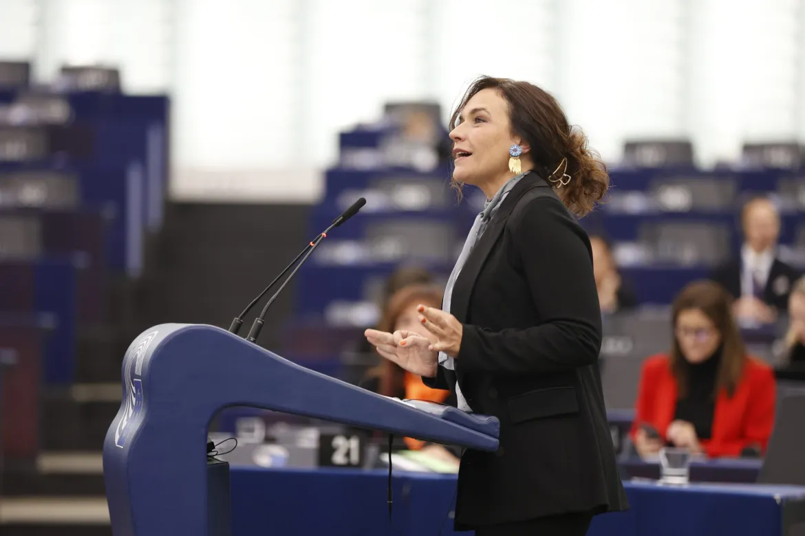 Lina Gálvez en el Parlamento Europeo. 21 nov 2023